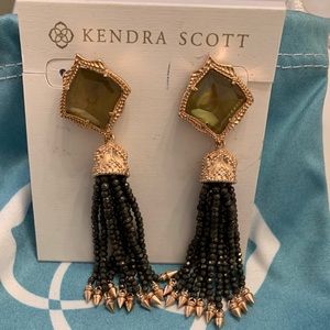 Kendra Scott Misha Earring Gray and Gold